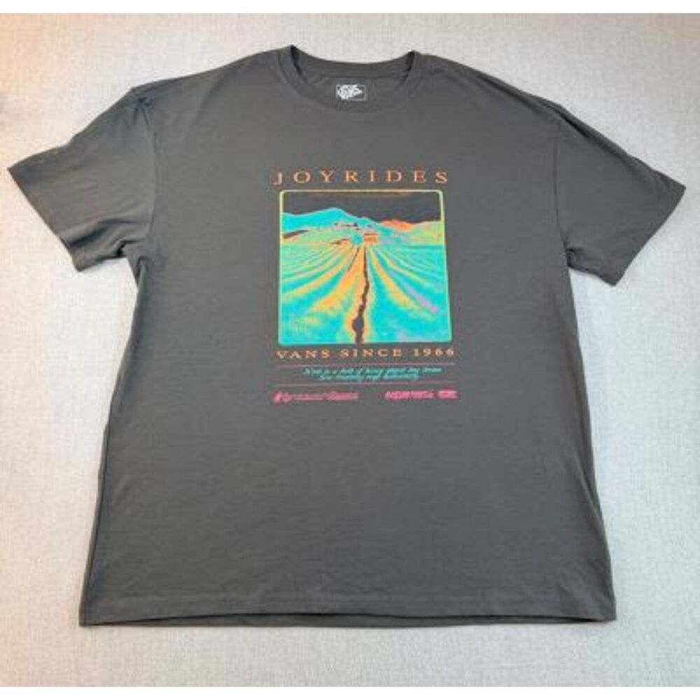 Vans Honey Field Black TShirt Women's oversized XL Skate Graphic NWOT Tee